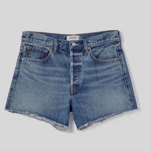 NWT Agolde Blue High-Waisted Jean Shorts